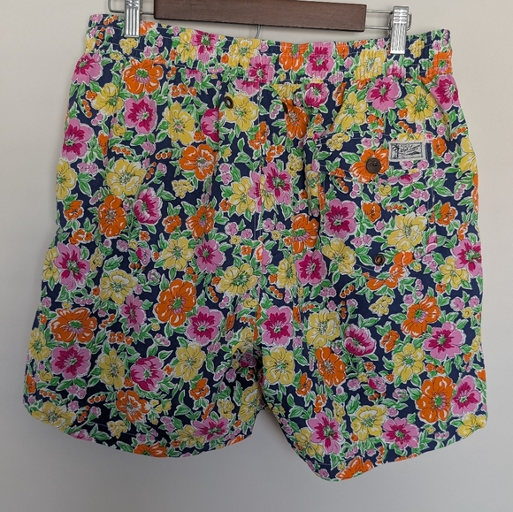 Polo Ralph Lauren Men’s Floral Print Swim Trunks XL Lined Tropical Colorful - Picture 5 of 12